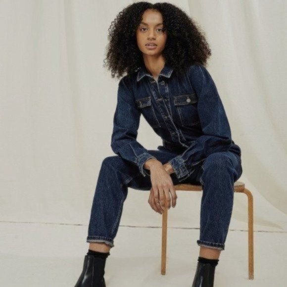 People Tree Pants - NWT People Tree Ethically Made Yara Denim Boilersuit